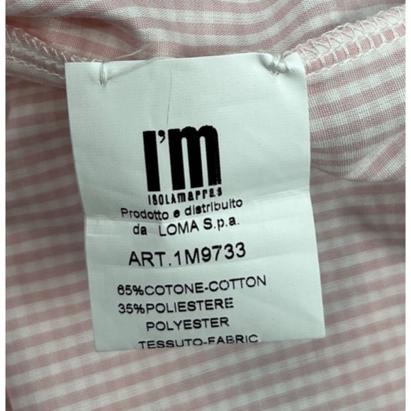 NWT Isola Marras Floral Striped Sweater Combo Sleeveless Short Dress sz S - Picture 5 of 5